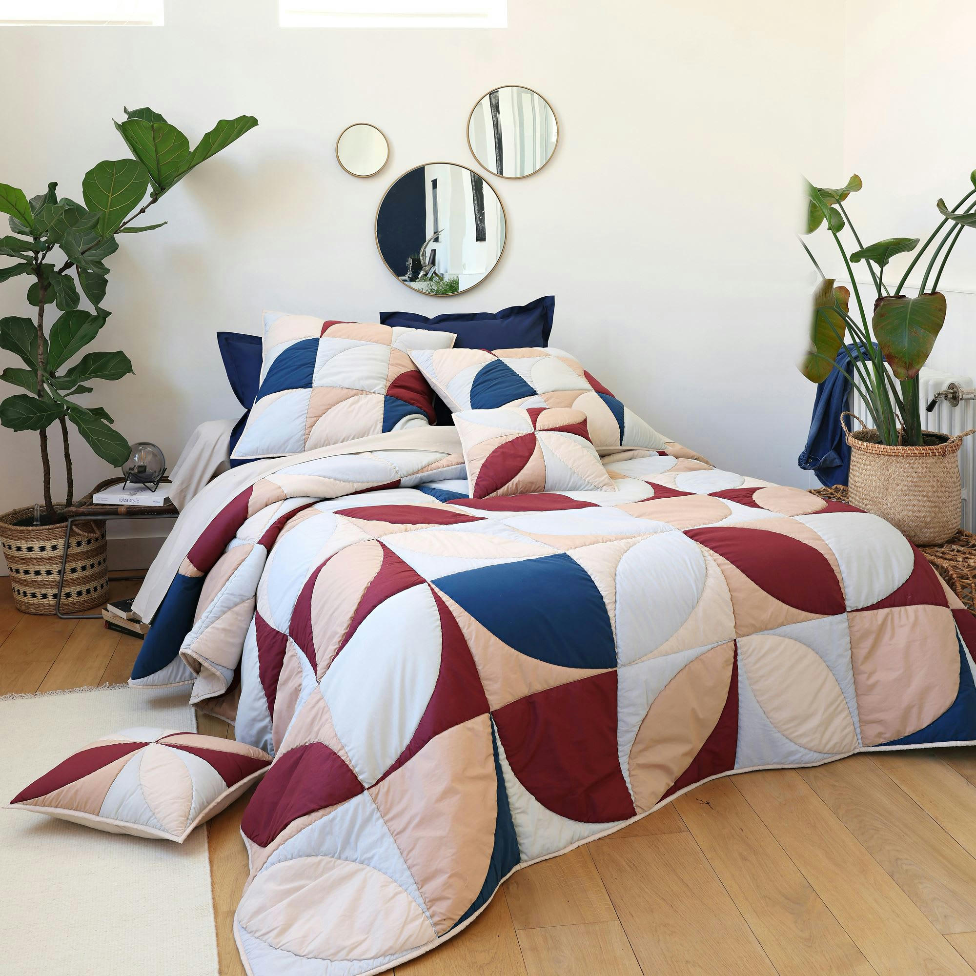 PATCHY - Housse d'oreiller 65x65 multicolore en coton 100 g/m²