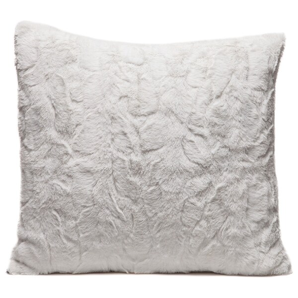 Chanasya Faux Fur Wolf Throw Pillow Cover Pair (Set of 2)