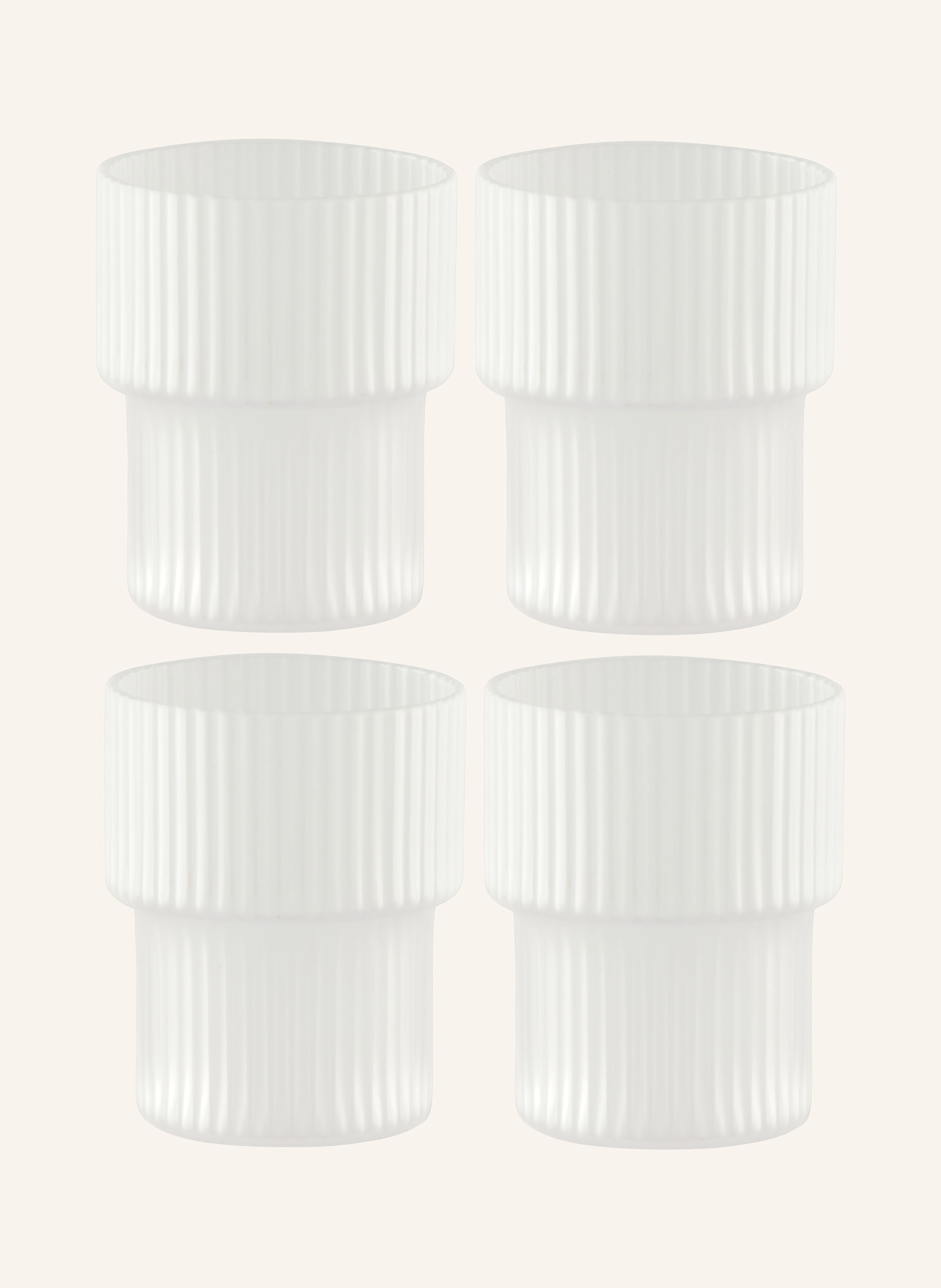 Ferm LIVING 4er-Set Trinkgläser RIPPLE