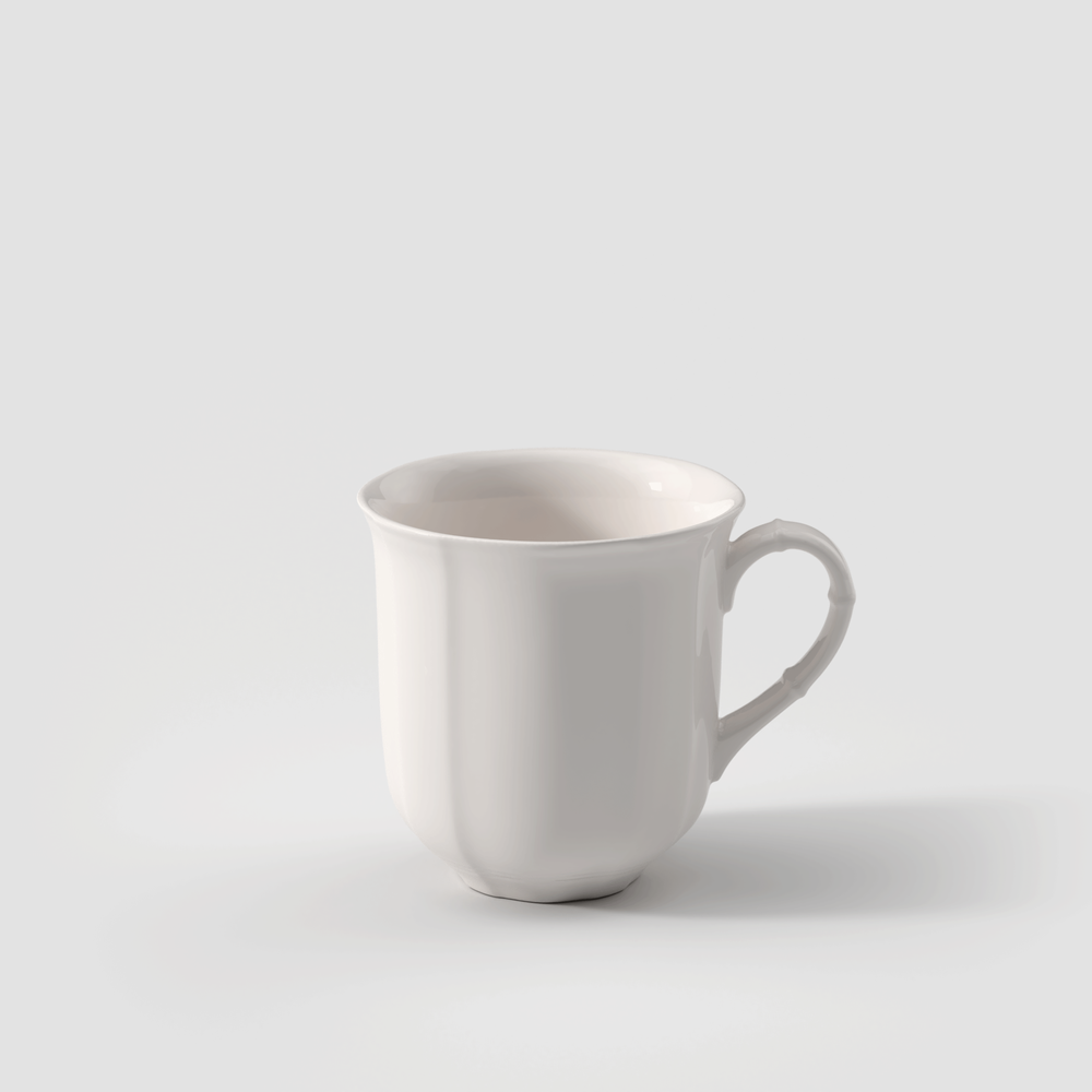 Manoir Mug - White, 10.2 oz, Premium Porcelain