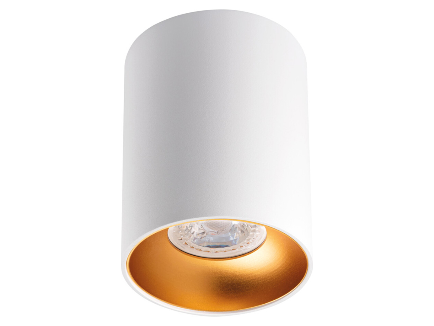 Lampa natynkowa Riti aluminiowa biało-złota