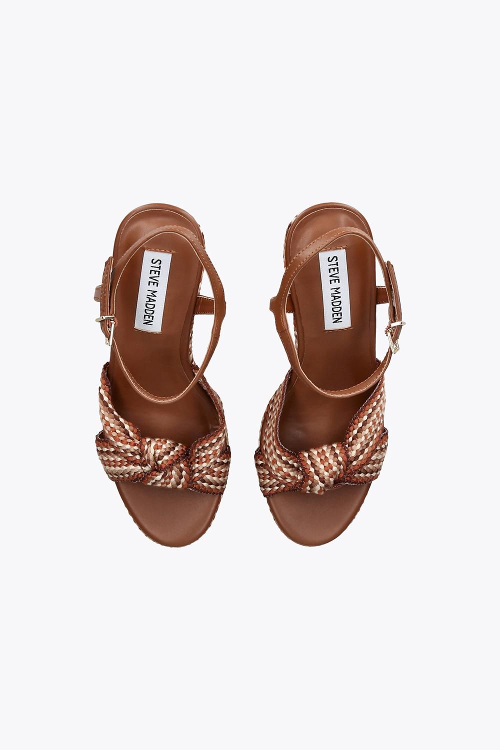 STEVE MADDEN Aztec Brown' Leather Sandals