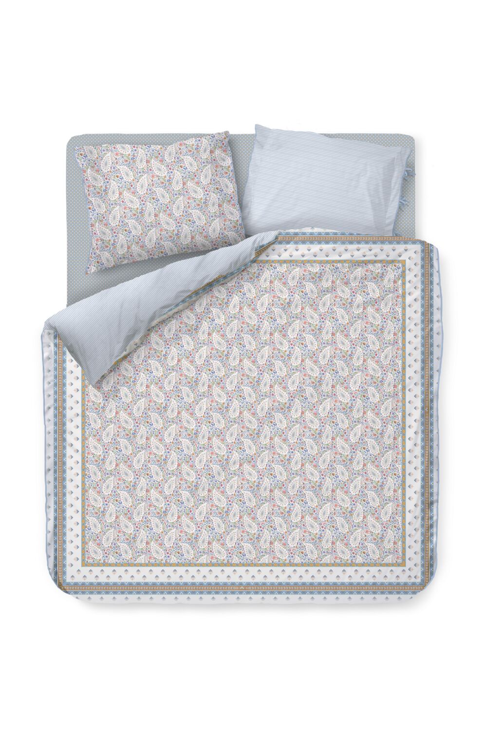 Pip Studio Kairi Bloom - 200 x 200/220 cm - Licht blauw