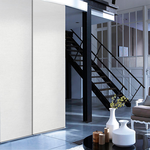 Panneau japonais tamisant Madeco blanc l.45 x H.260 cm
