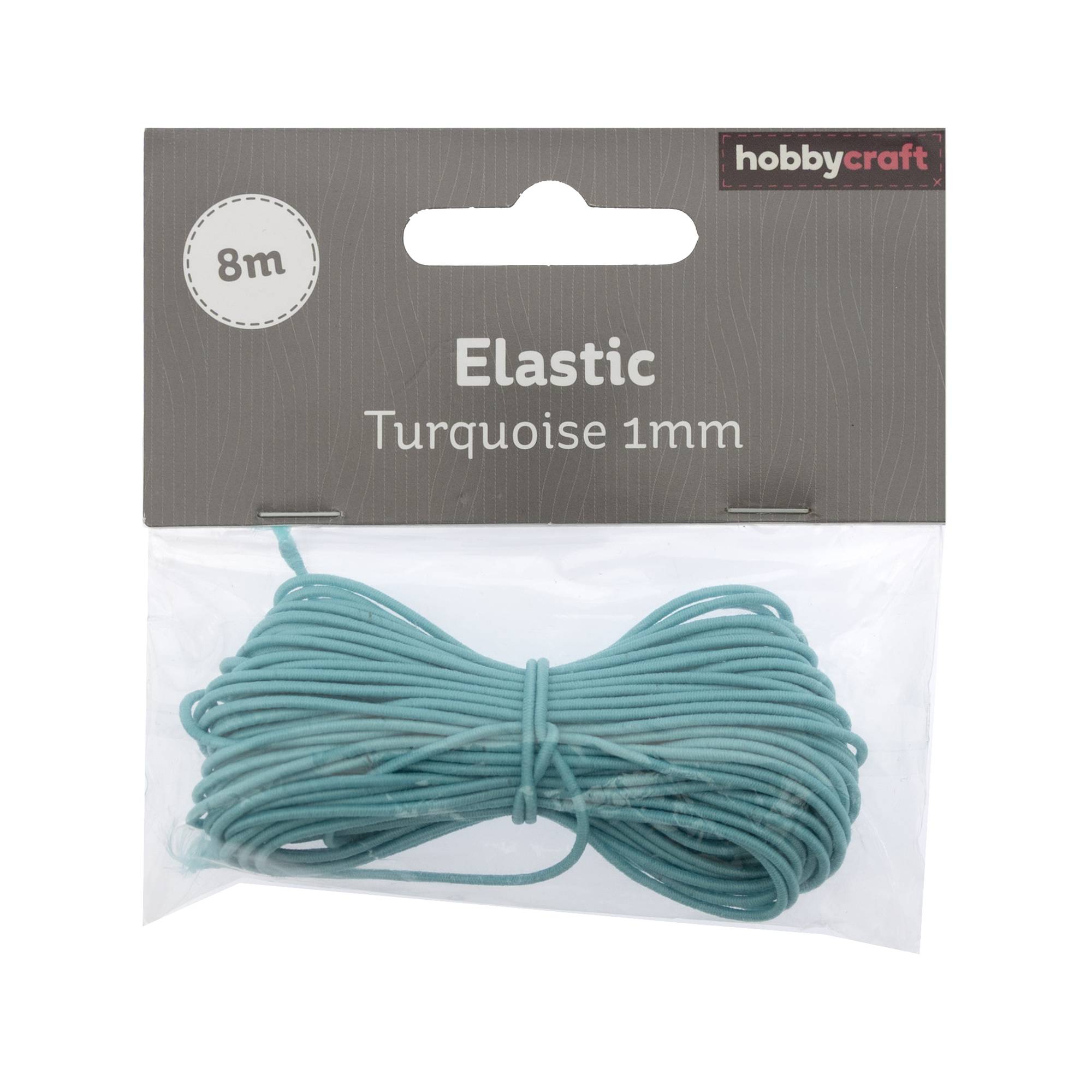 Turquoise Elastic 1mm x 8m
