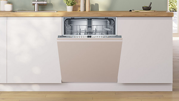 Lave-vaisselle encastrable 12 couverts Bosch SMV26AX01F L. 60 cm blanc