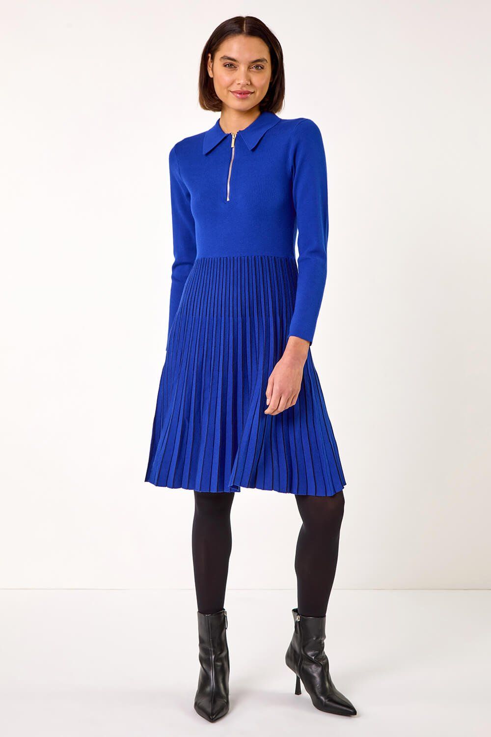 Roman Zip Detail Knitted Dress