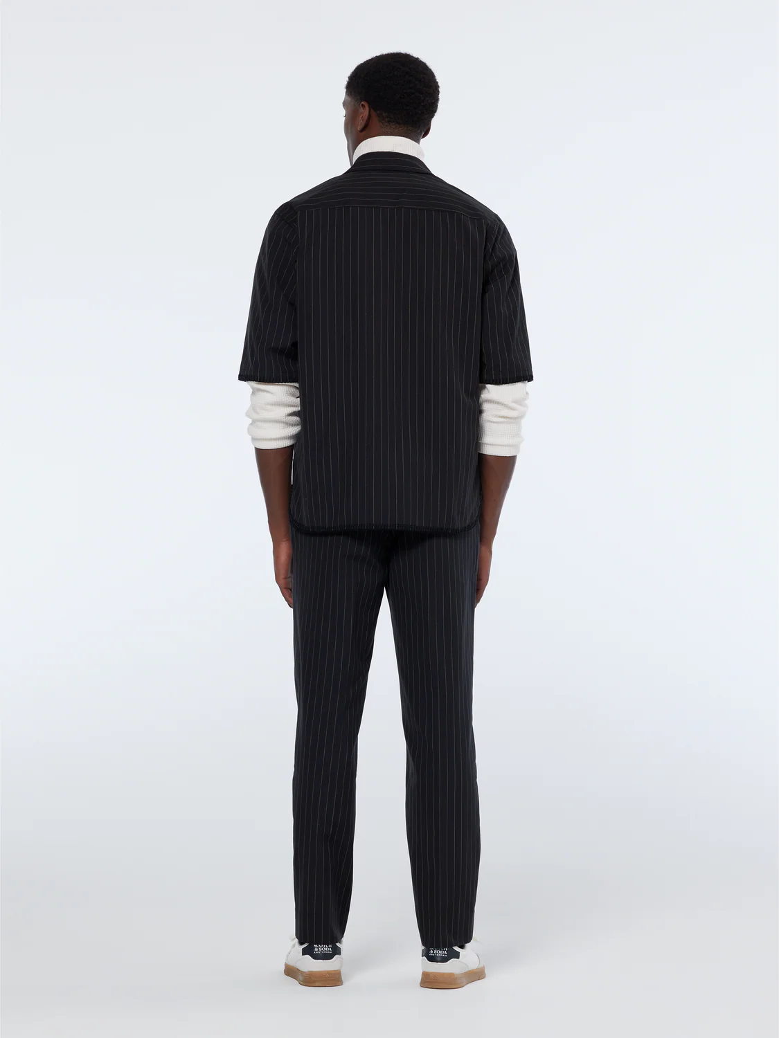 Pinstripe Tailored Baseball Shirt