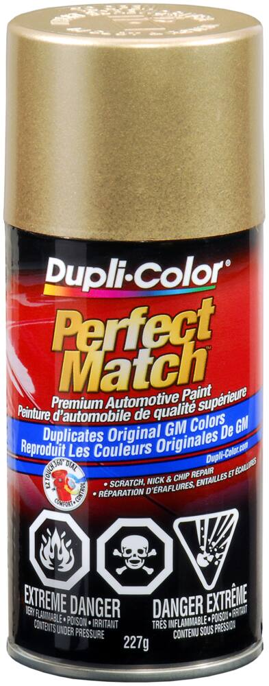Dupli-Color Perfect Match Premium Acrylic Lacquer Automotive Aerosol Spray Paint, Gold Metallic (33, WA 5333), 227-g