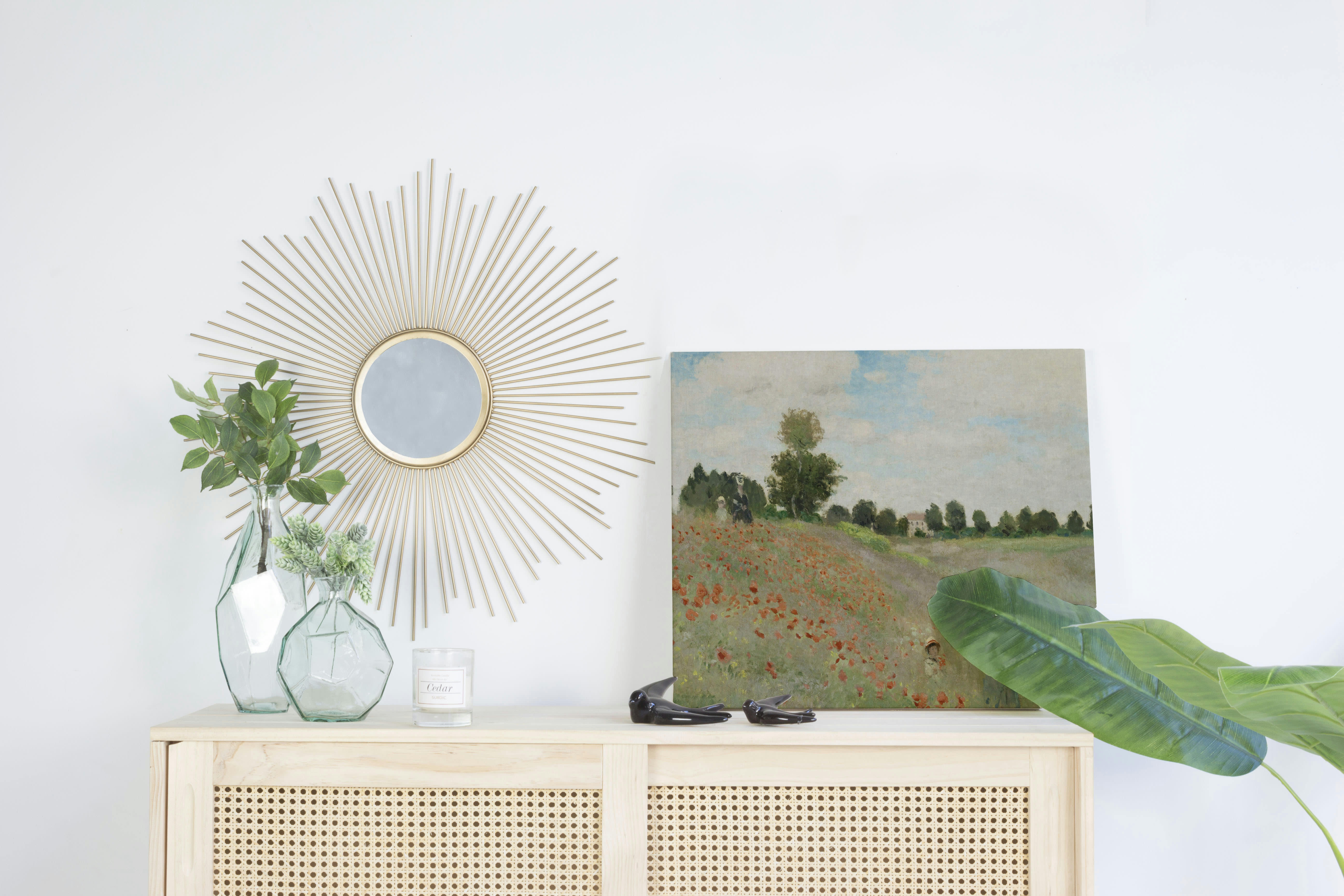 POPPY FIELD - Peinture sur toile 60x40 imprimé HD champ de coquelicots