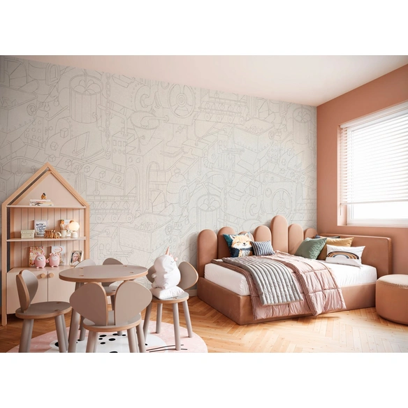 Fototapete »Doodle Factory«, BxL: 200x250 cm