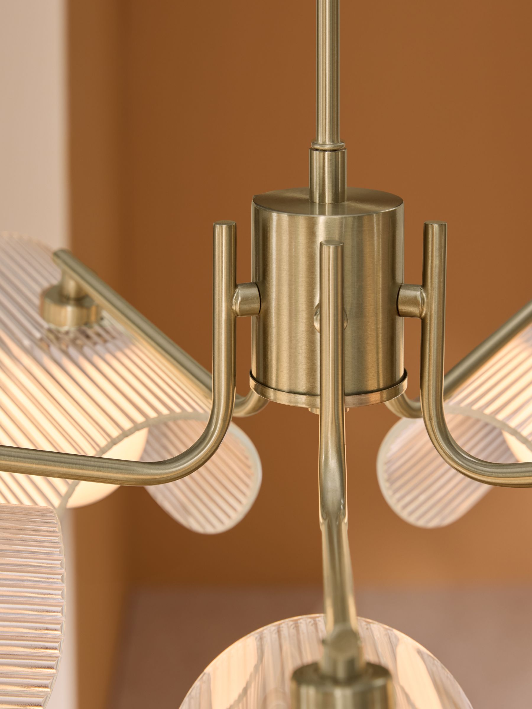 Fadi 5 Light Pendant in Brass in Brass