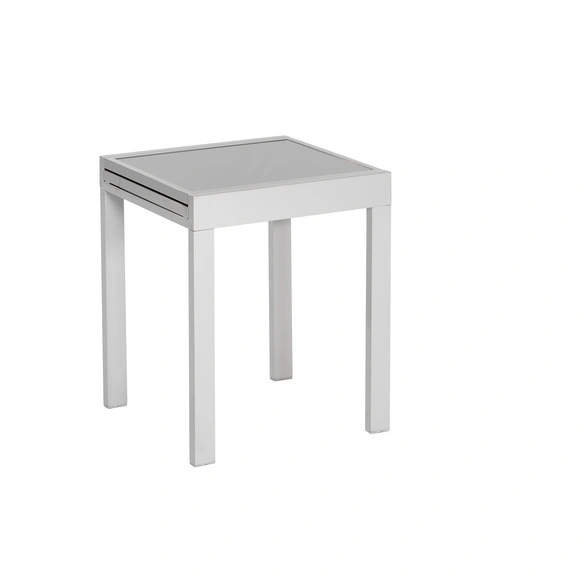 Balkontisch, mit Sicherheitsglas-Tischplatte, BxHxT: 65 x 75 x 130 cm