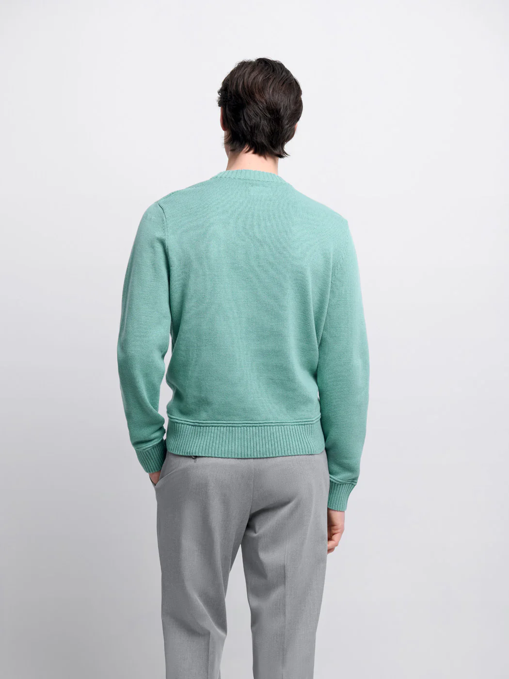 Pull col rond en coton bio