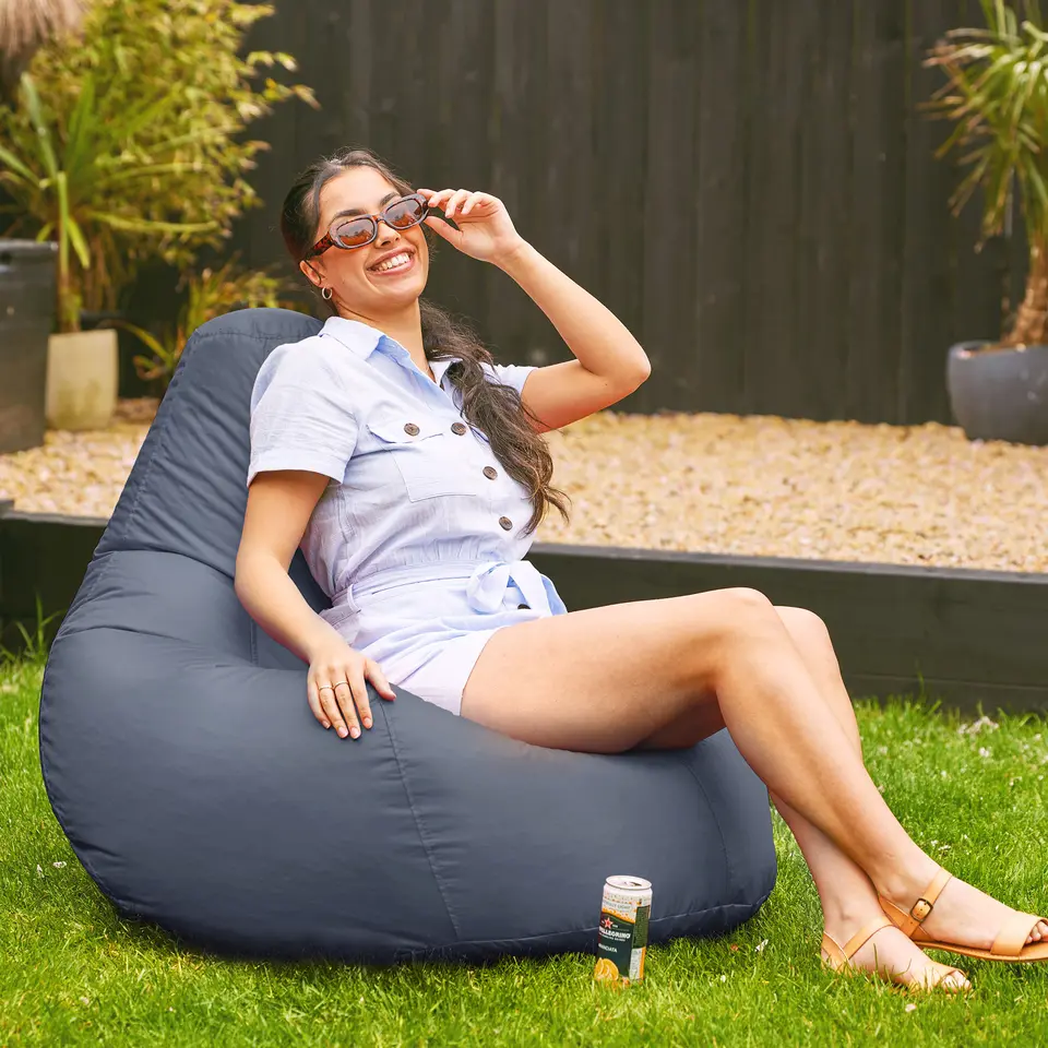 Veeva Zitzak Gaming - Zitzak Buiten - Houtskool