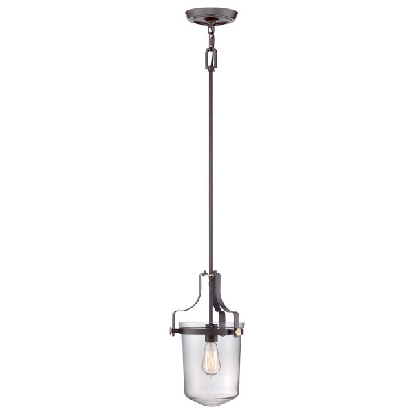 Lampa wisząca zachodni brąz Penn Station 1xE27x60W Quoizel