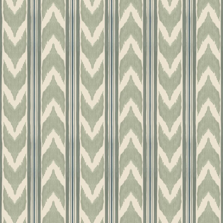 Catchii Behang Edgy Ikat groen