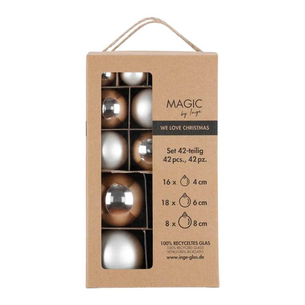 Weihnachtskugel-Set 42-teilig Magic