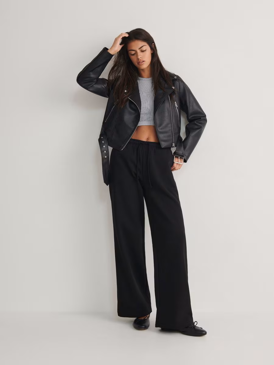 Faux Leather Biker Jacket