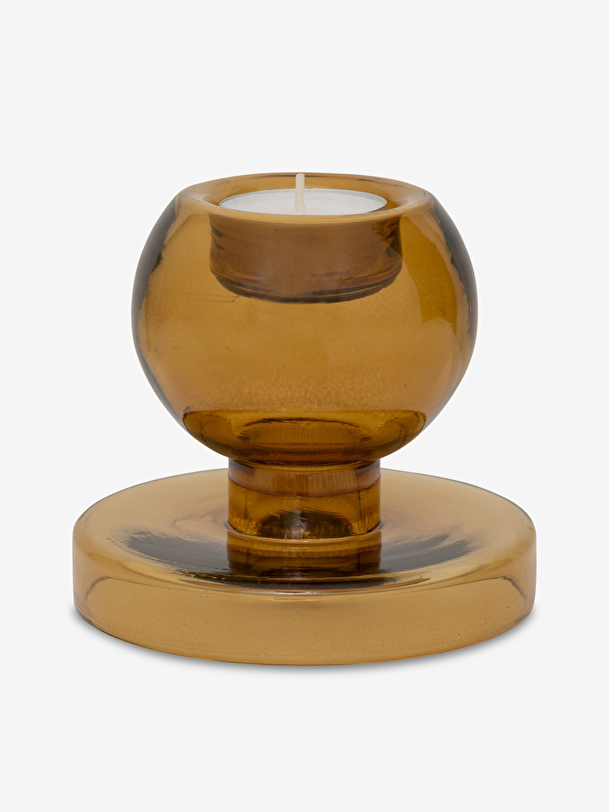 Bougeoir retro ambre - urban nature culture ambre