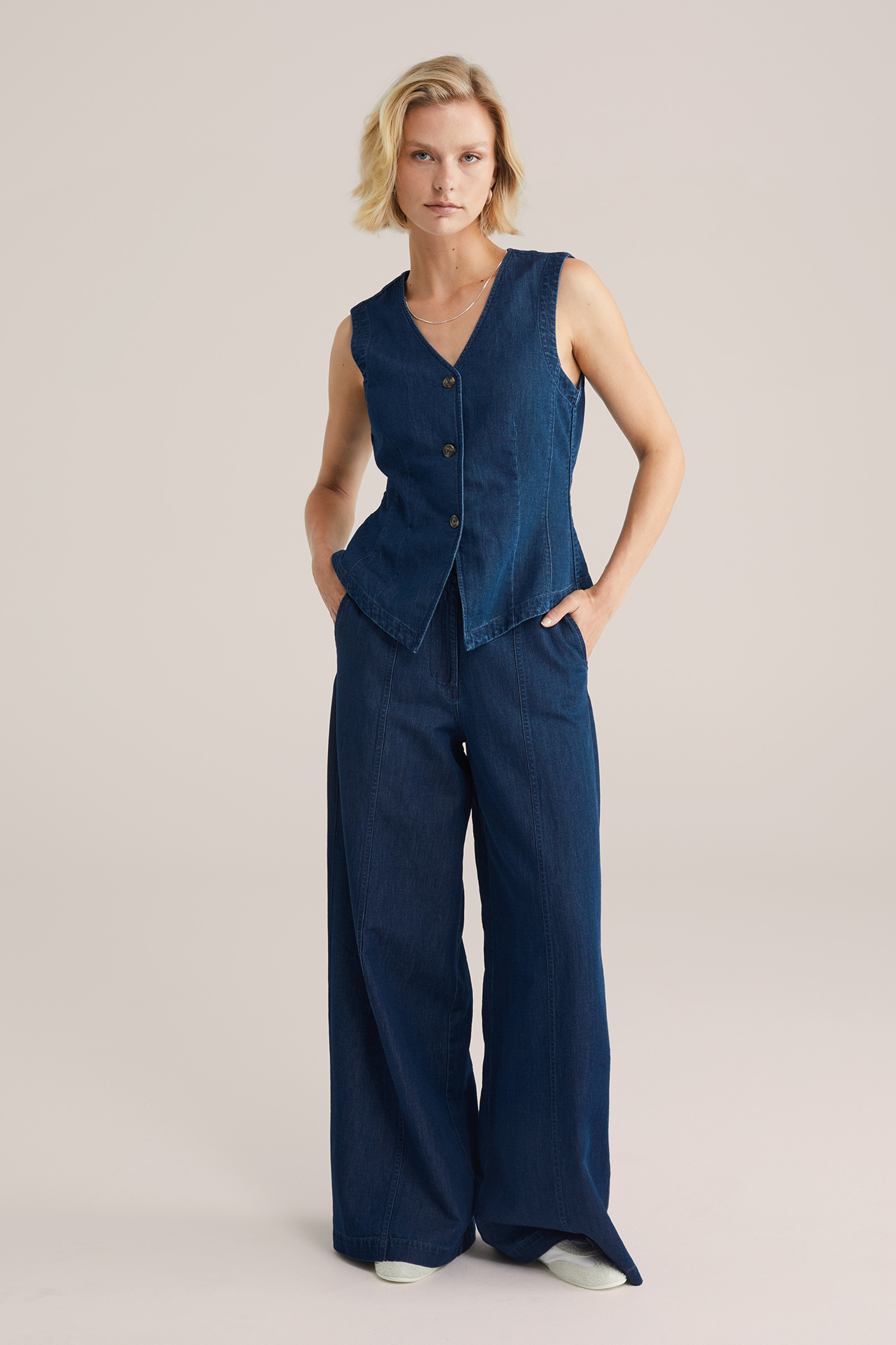 Dames wide leg broek