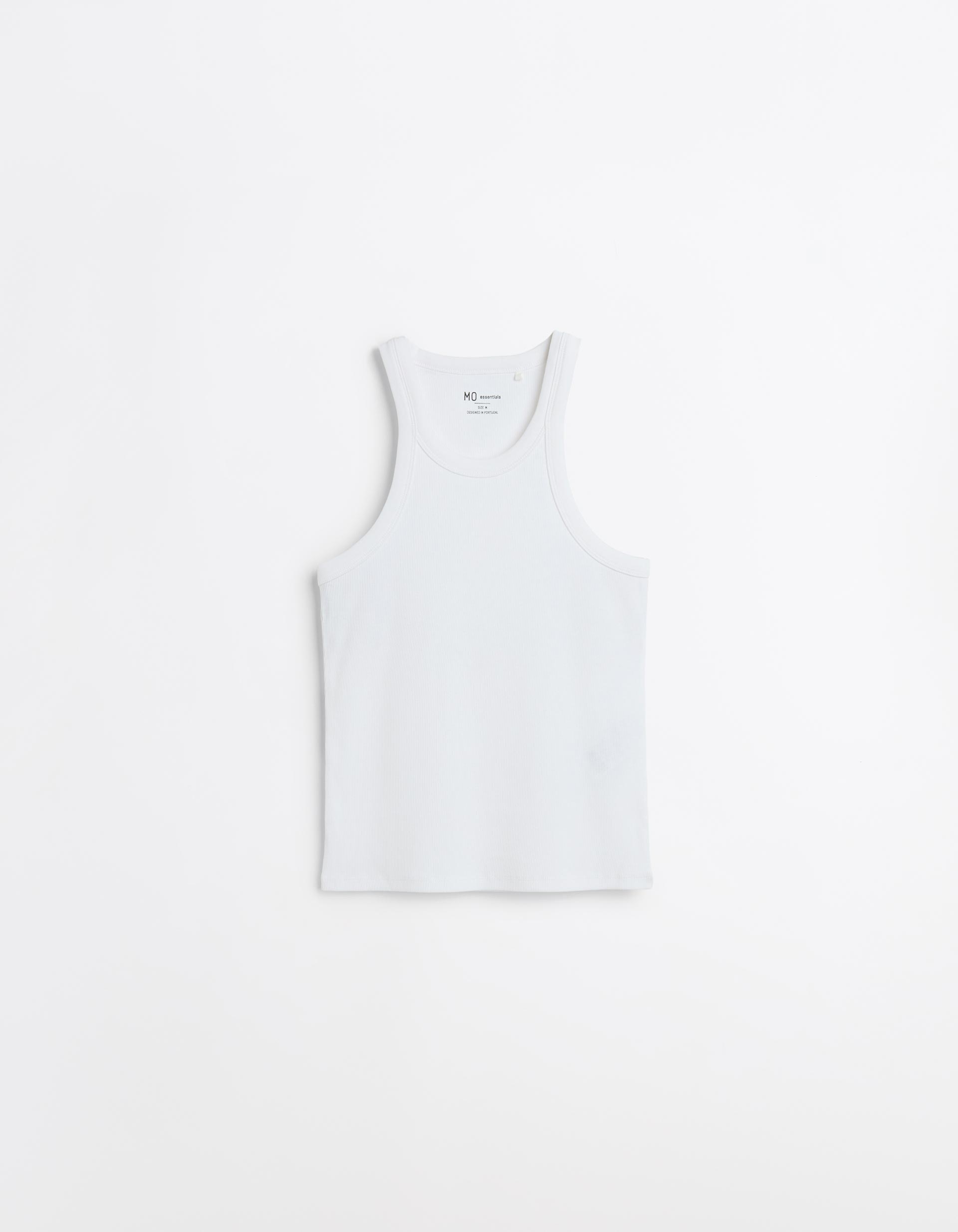 Tank Top Canelado, Mulher, Branco