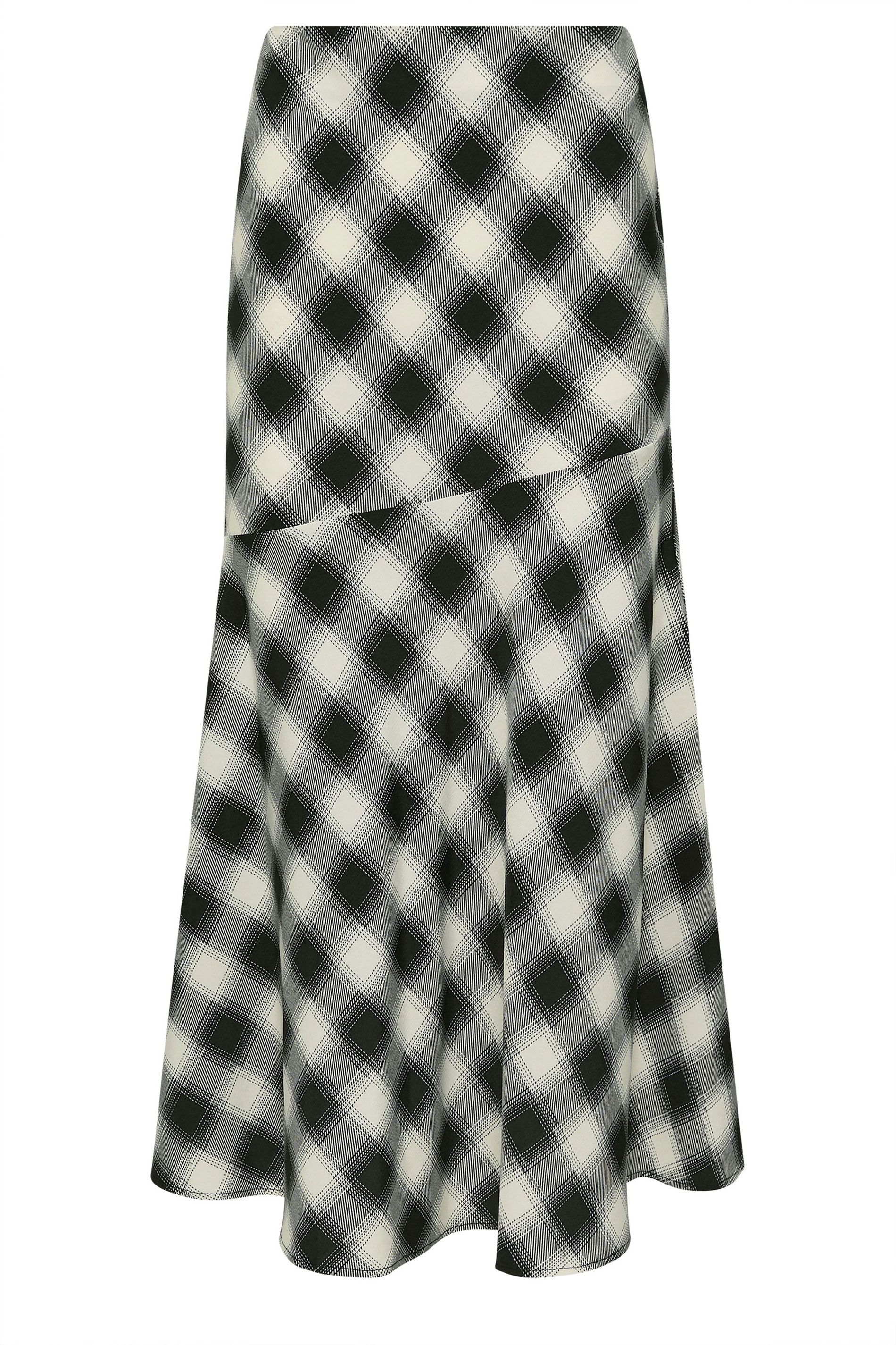 PixieGirl Petite Blurred Check Maxi Skirt