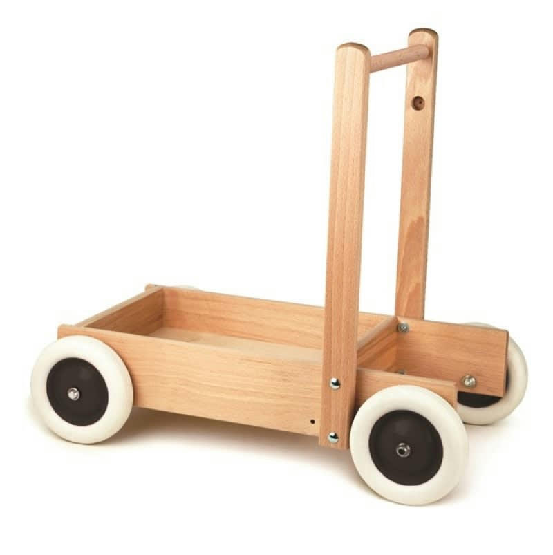 - Chariot de marche en bois massif