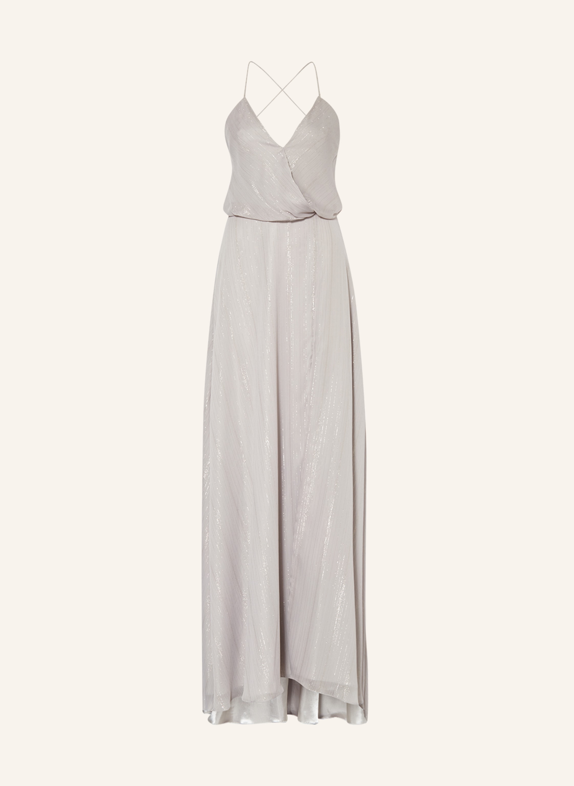 unique Abendkleid mit Glitzergarn