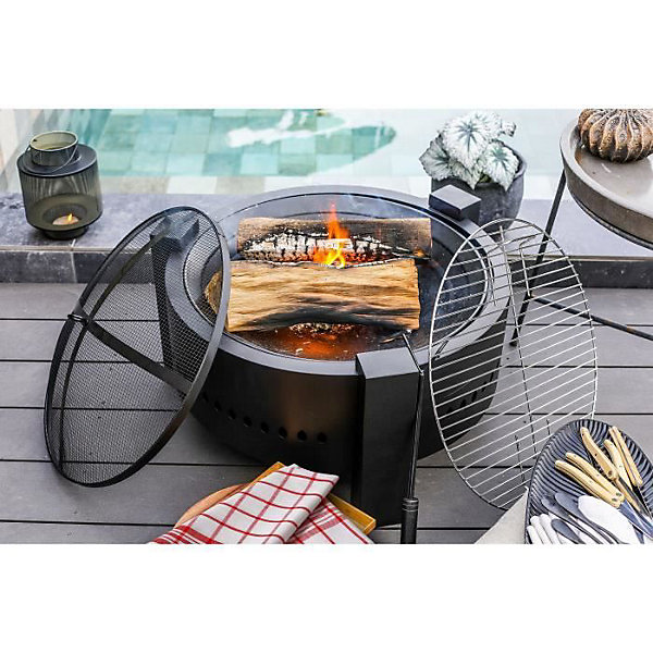 Brasero - LIVOO - DOC286 - Surface de cuisson 47,5 cm - Acier peint noir