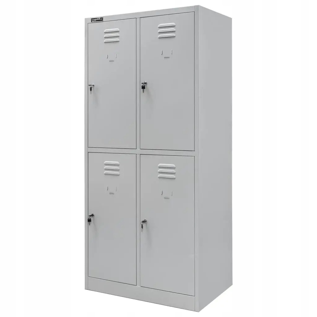 Szafka Metalowa Ubraniowa Skrytkowa BHP 180x80x50cm Szara Mega-M