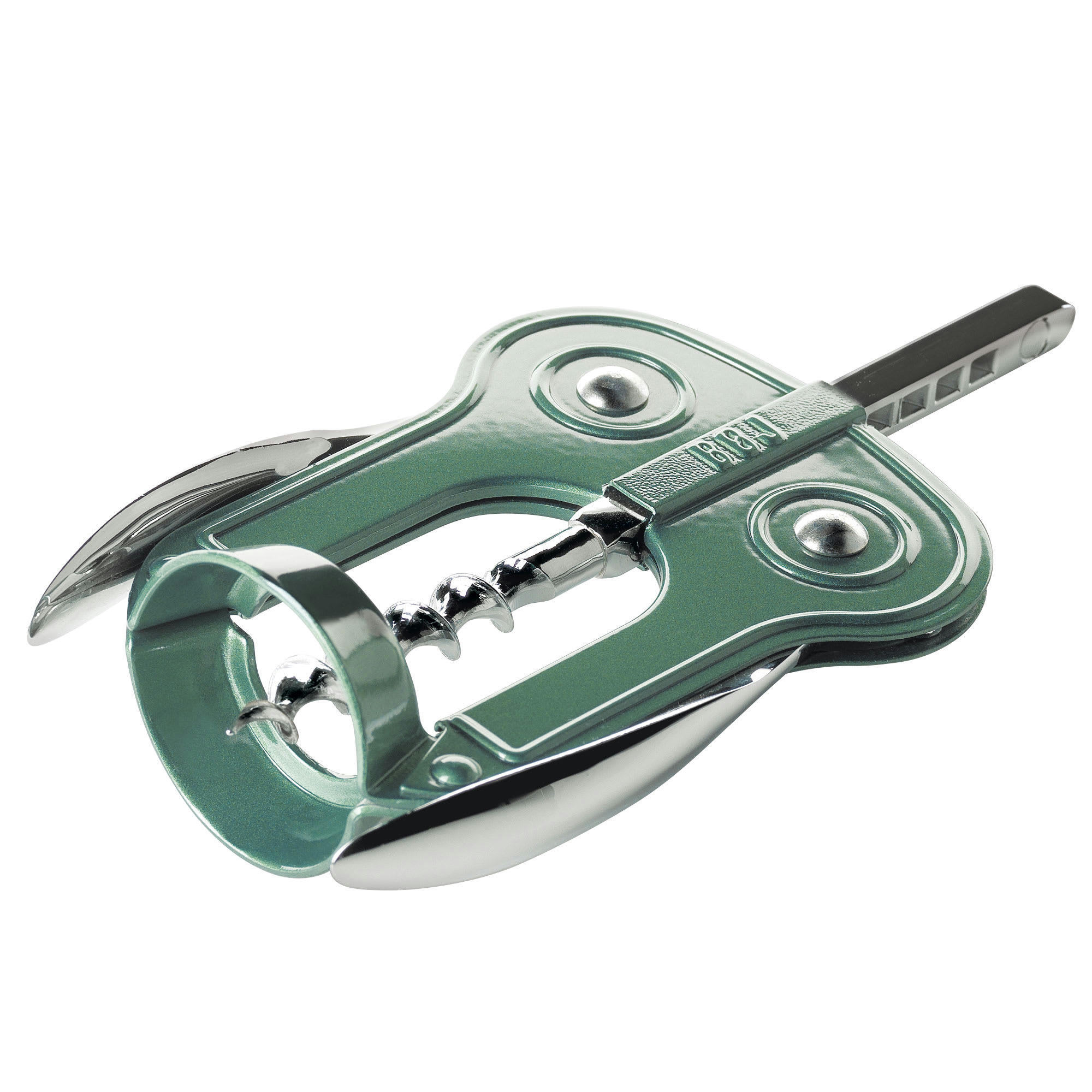 BÚHO LUX - Tire-bouchon à main - peinture métallique Vert Émeraude