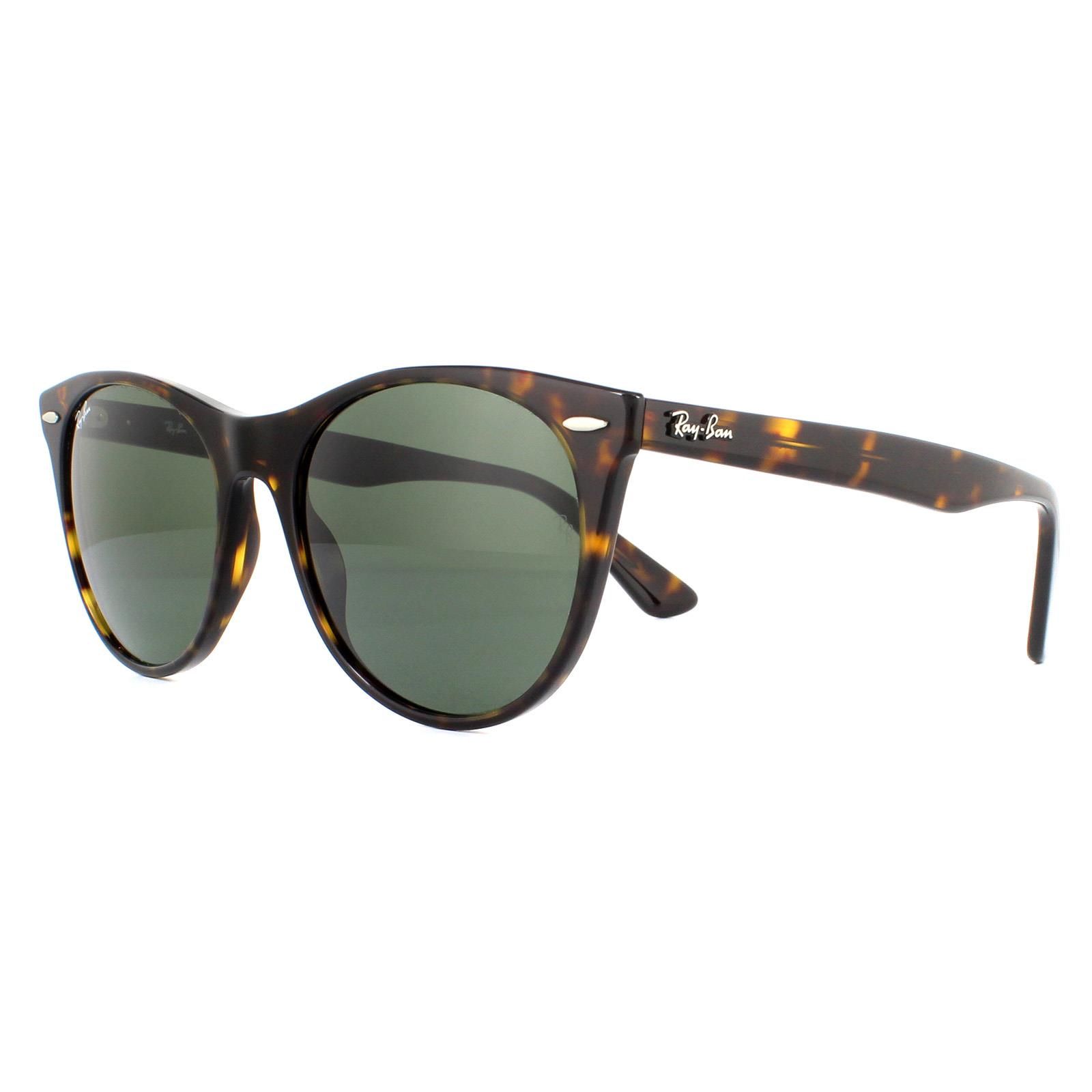 Ray-Ban Round Tortoise Green Classic G-15 Sunglasses