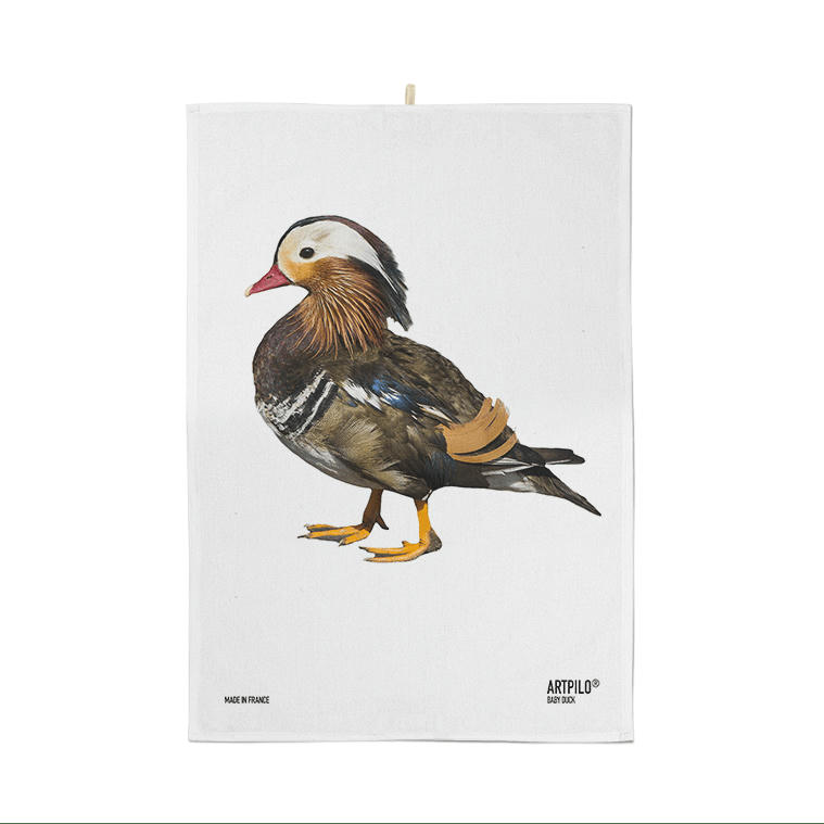 - Torchon cuisine animal coton blanc