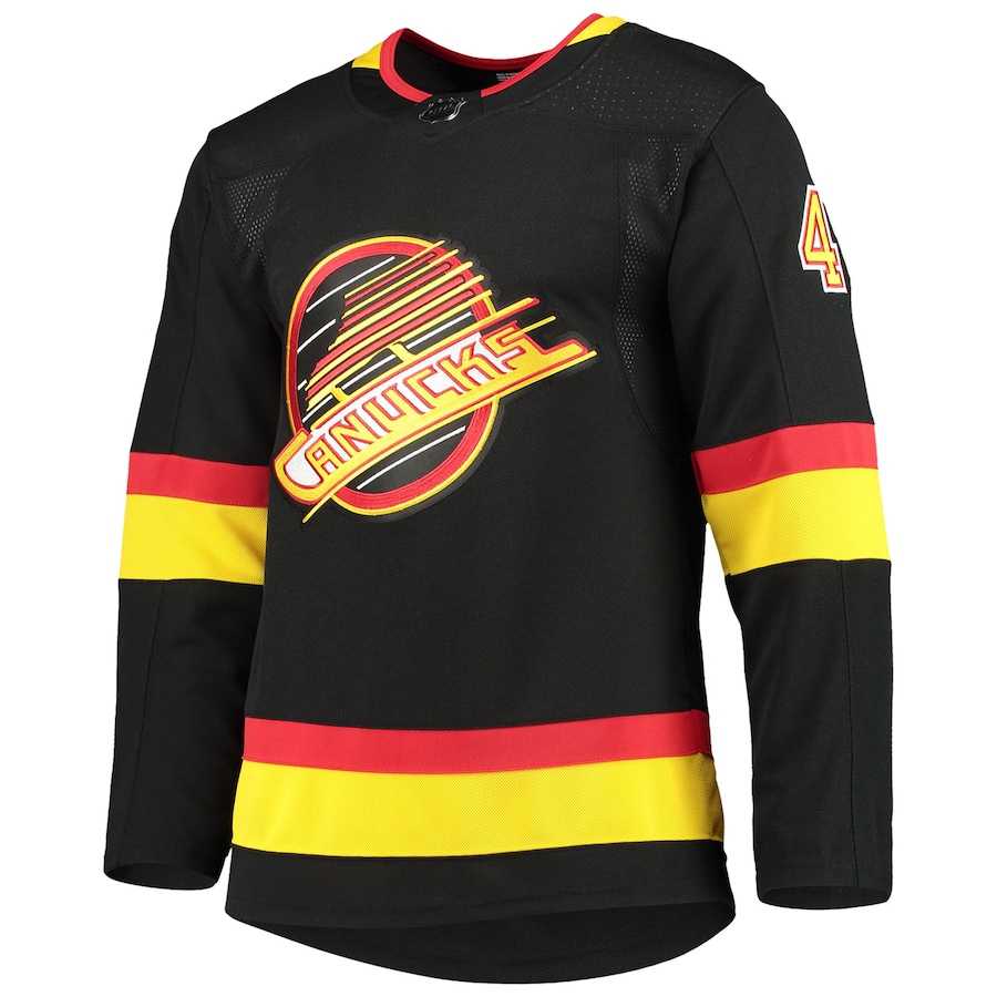 Elias Pettersson Vancouver Canucks adidas Alternate Authentic Pro Player - Jersey - Black