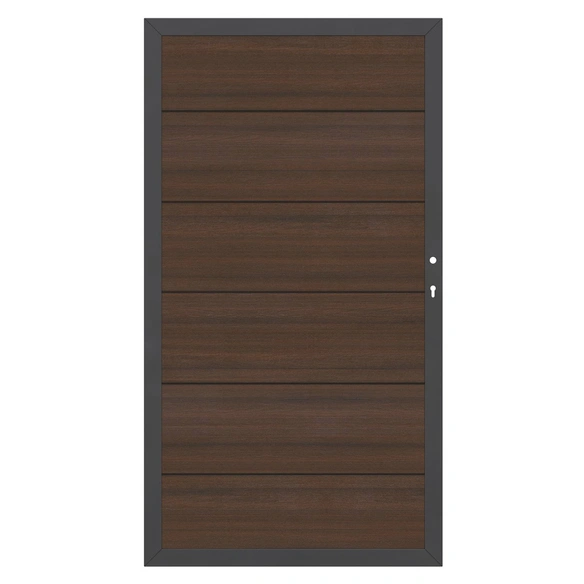Tor »System Platinum XL«, BxH: 98 x 180 cm, Holz-Polymer-Werkstoffe (WPC)