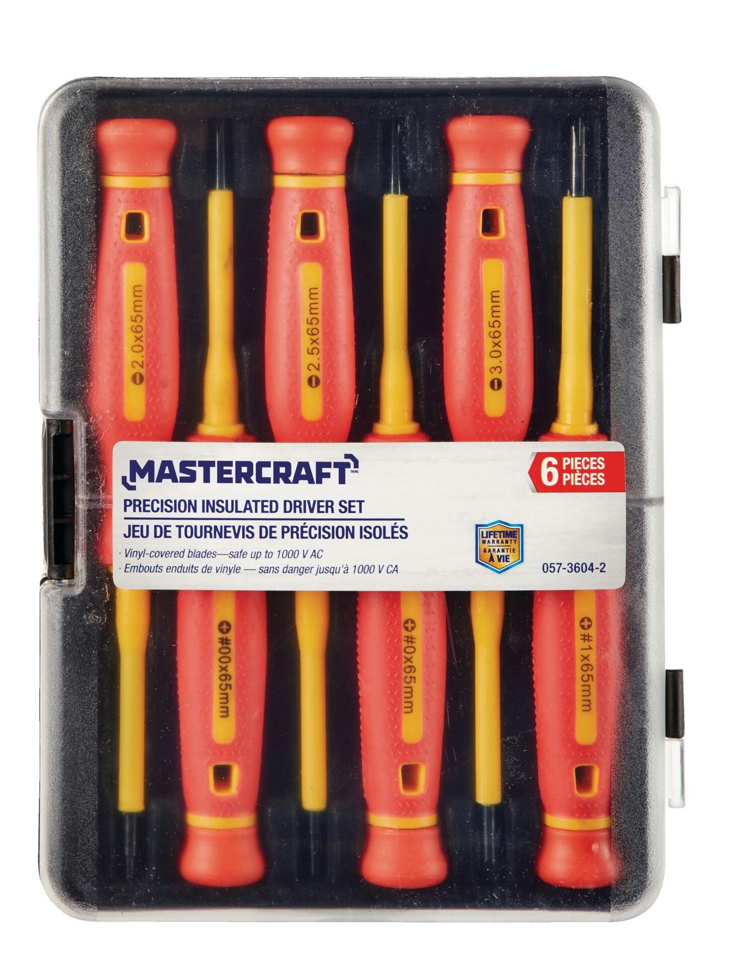 Mastercraft 14-pc 1000-Volt Insulated Screwdriver and Insulated Precision Screwdriver Set