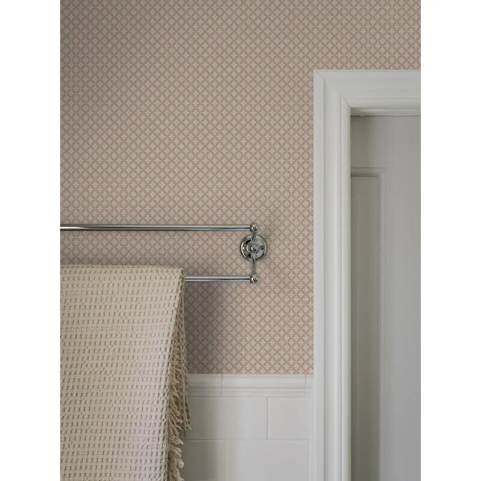 Borastapeter behang vintage bloemetjes terracotta - 53 cm x 10.05 m