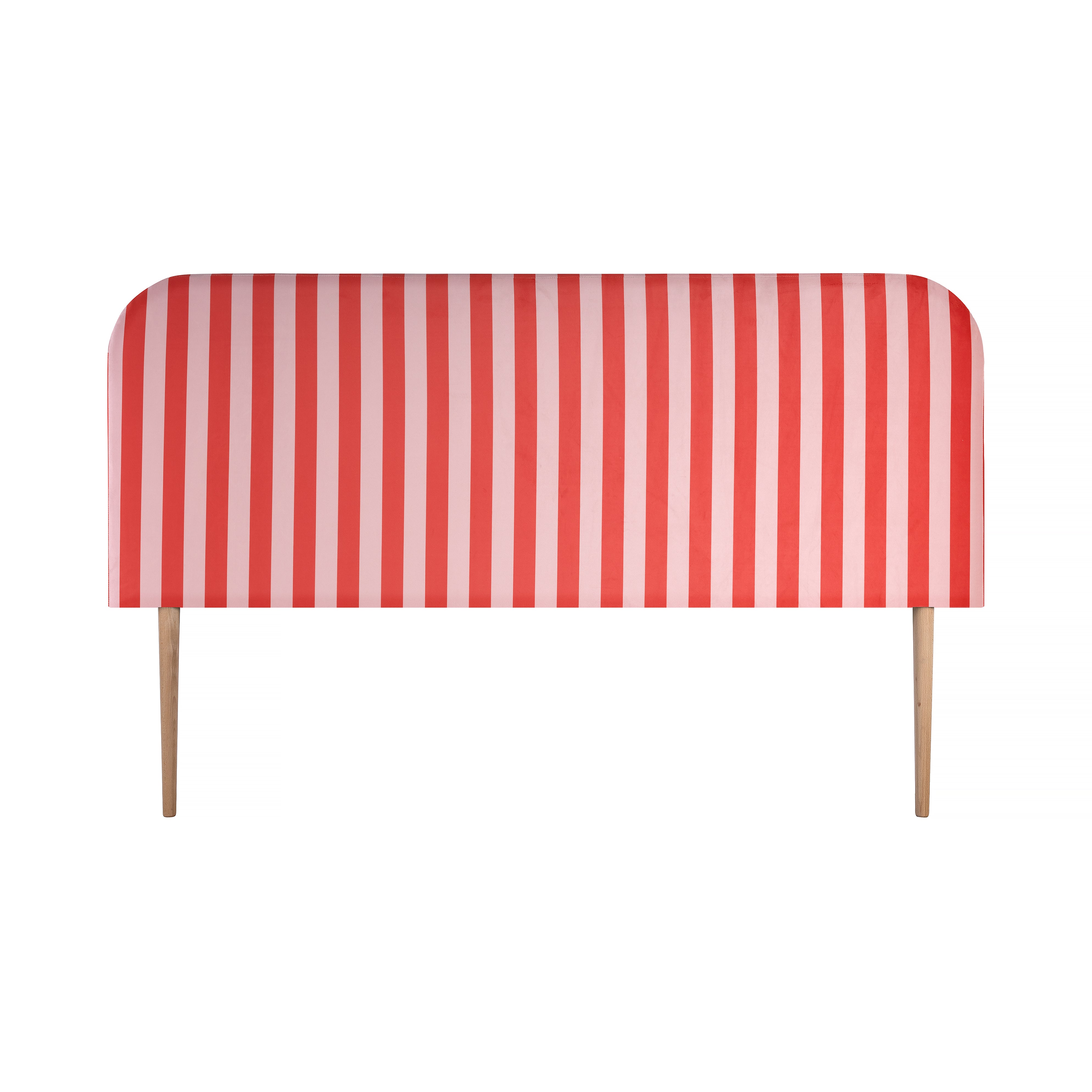 Really Nice Things hoofdbord Eddie - velvet - strepen rood roze