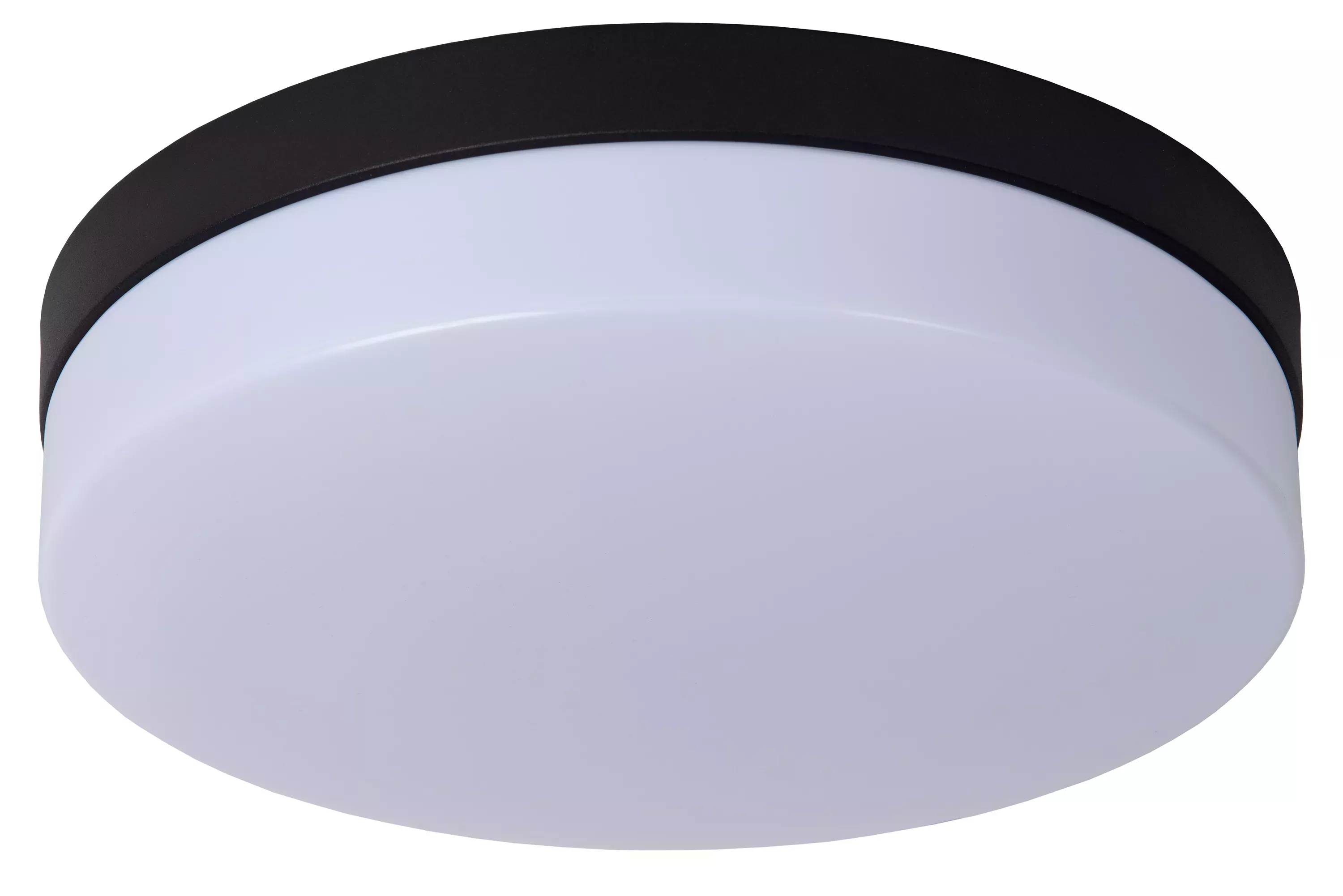 Plafon BISKITokrągły czarno-biały LED 1x18W 28cm 1150lm IP44 Lucide