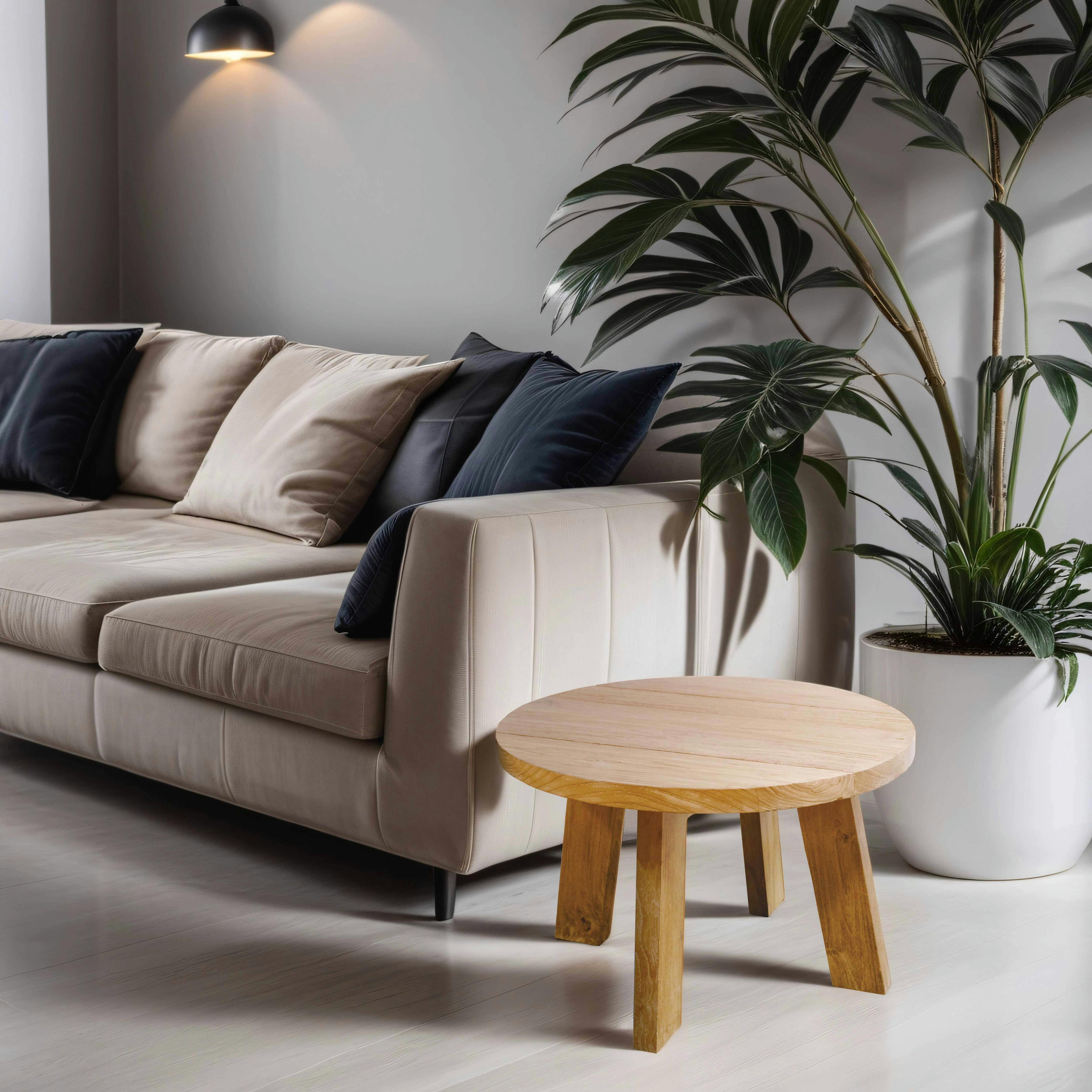 HAYA - Table basse en teck recyclé massif