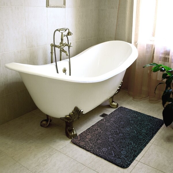 Color Lines RPG Pattern Bath Mat