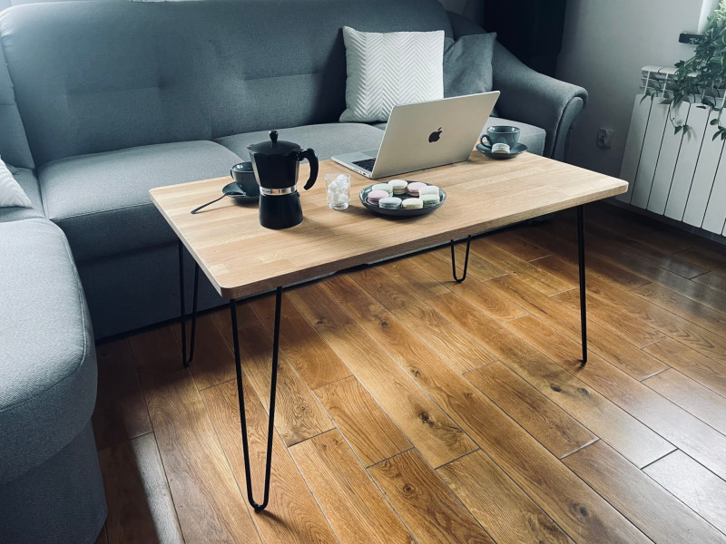 Stolik kawowy Tavolo dębowy LOFT 60x100cm
