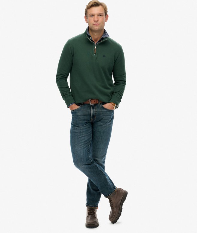 Preppy Half Zip Jumper