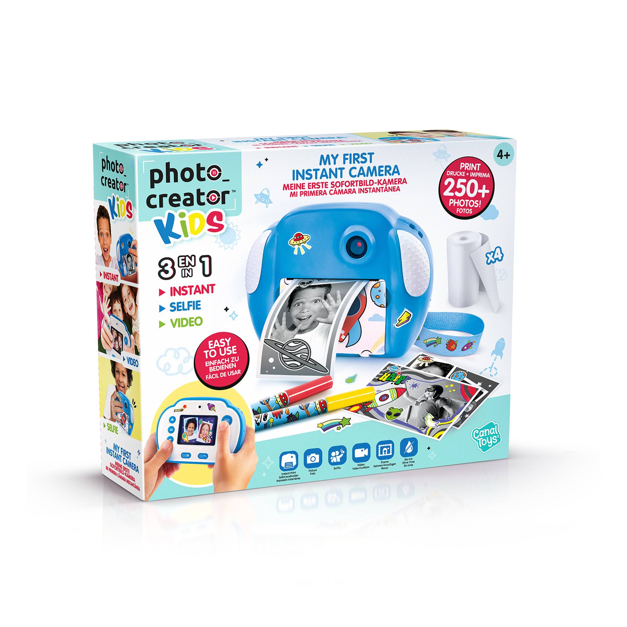 Photo Creator Kids Blue My First Instant Print Camera