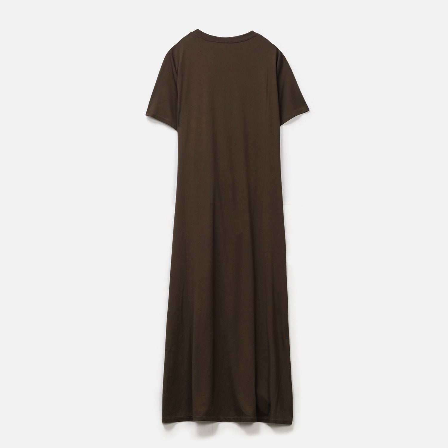 Robe longue marron fluide