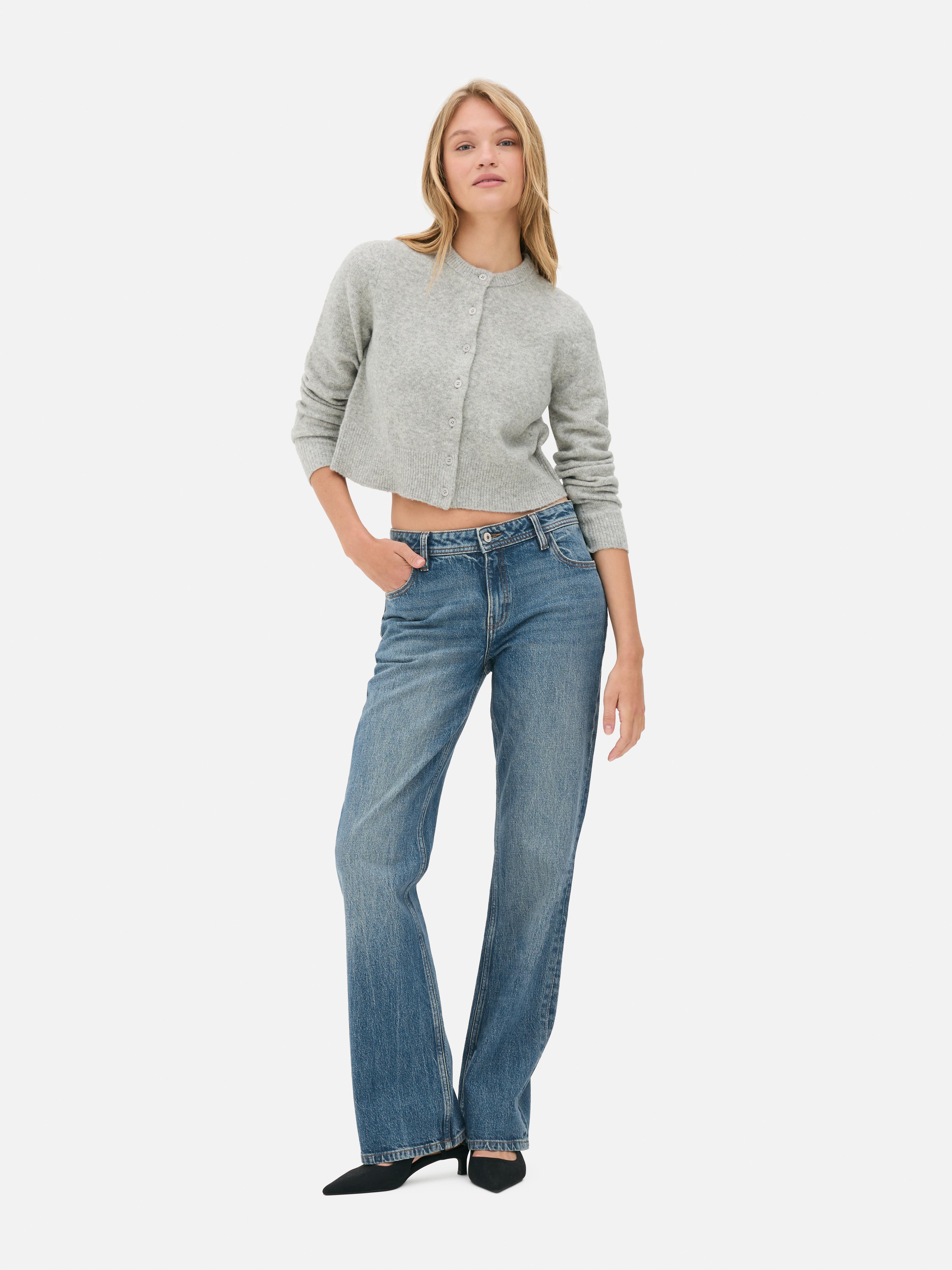Low-Rise Bootcut Jeans