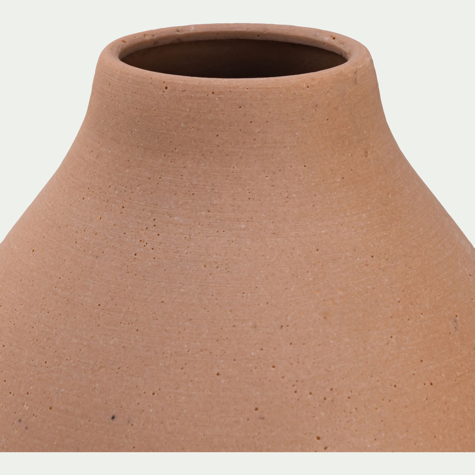 LUSSAS - Vase en polystone H25cm - beige