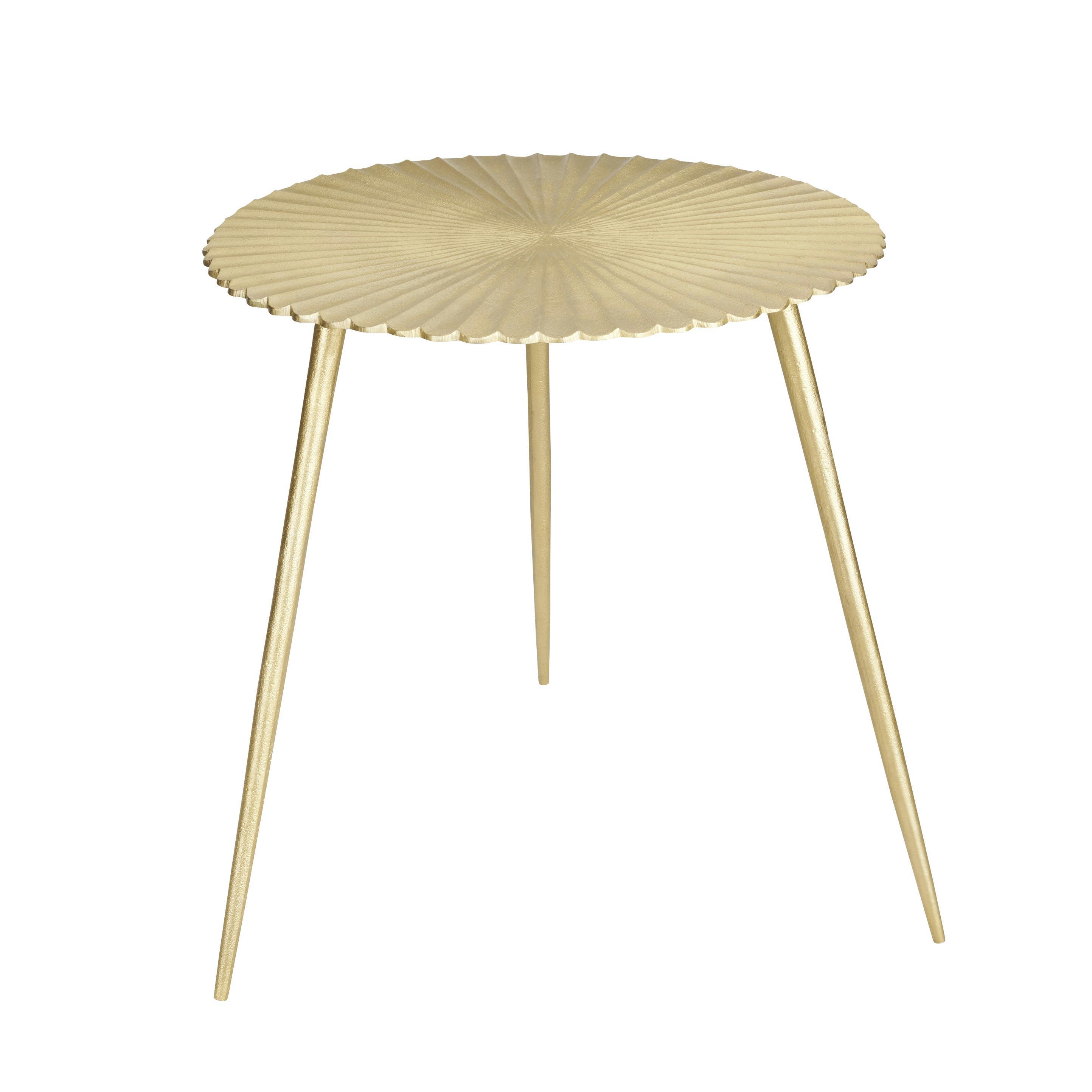 - Bout de canapé en métal doré