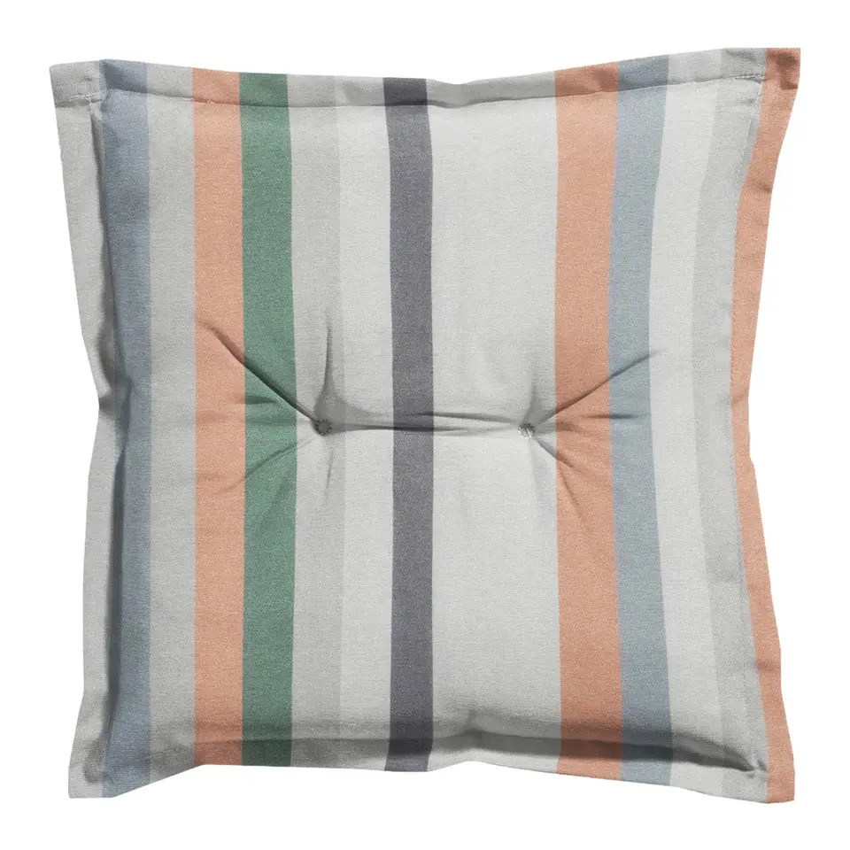 Madison - Zitkussen Righe salmone - Ca. 50x50 cm - Set van 4